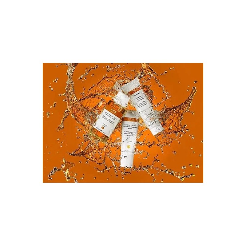Ren Clean Skincare Tónico, Crema, Mascar Travel Kit 3 Piezas
