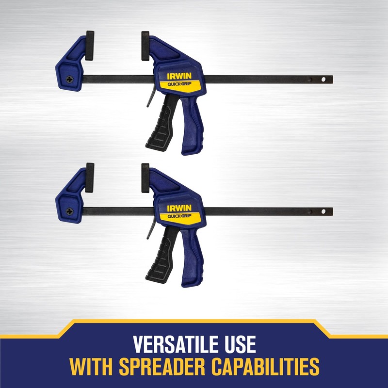 IRWIN QUICK-GRIP Clamps, 4 Piece Set with Bar Clamps, 4-1/4",
