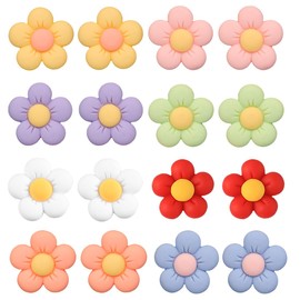 JOCXZI Flower Charms, Shoe Decoration Charms, Durable Waterproof Shoe Charms, Bracelet Wristband Accessories, Birthday, Party, Gifts for Teens&Boys&Girls（16 pieces）