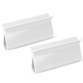 2 Pieces Shade Pulls for Roller Shades, Window Shade Pulls, White Roller Shade Pulls, Blinds Shades Lifting Clamp Pull, Plastic Roller Hem Grip for Home Office Rolling Curtain Accessories