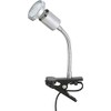 Briloner LED Clamp Light Simple Chrome Spout Titanium Coloured Reading