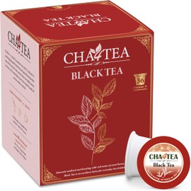 Cha4TEA 36-Count Black Tea Pods Compatible with Keurig K-Cup Brewers
