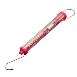 Tubular Spring Scales, Grams/Newtons: 2000g/20N, Red