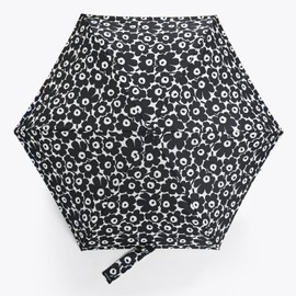 Marimekko 52_1_52229291494 F Mini Manual Nano Unikko Folding Umbrella, Women's, Black and White