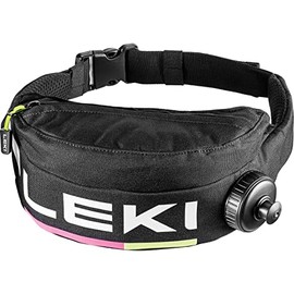 LEKI Children's Thermo Compact Hip Bag Black/Neon Pink/Neon Yellow, black, Cross Country