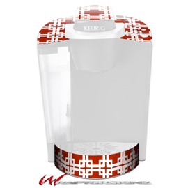 WraptorSkinz Decal Style Vinyl Skin compatible with Keurig K40 Elite Coffee Makers Boxed Red Dark (COFFEE MAKER NOT INCLUDED)
