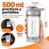 2 Piezas Shaker para Proteina 500ML con 2 Bolas y