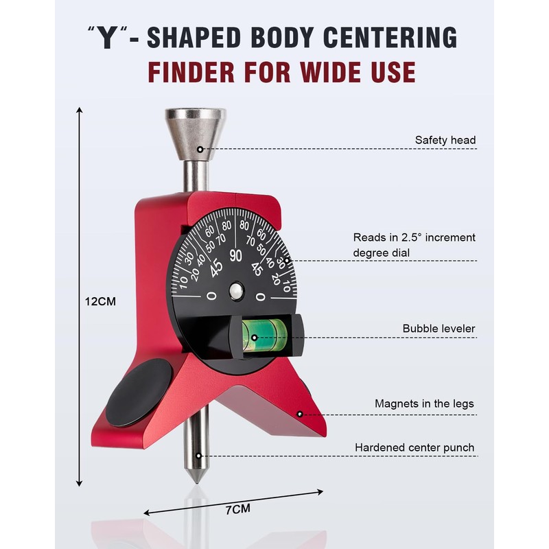 BAOSHISHAN Centring Aid for Pipes, Pipe Marking Tool for Measuring