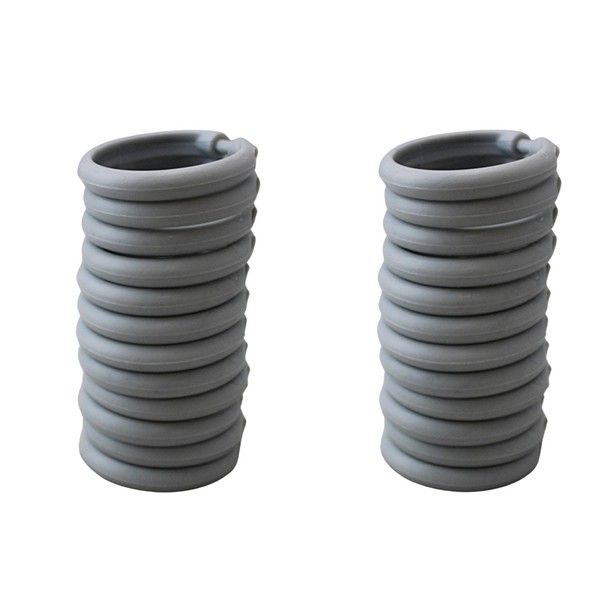 2 Pack 24 Piece Plastic Basic Locking Oval Hook Easy