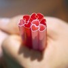 10pcs Reusable Straws - Love-Shaped Red&Pink, Plastic Straws for Drinking