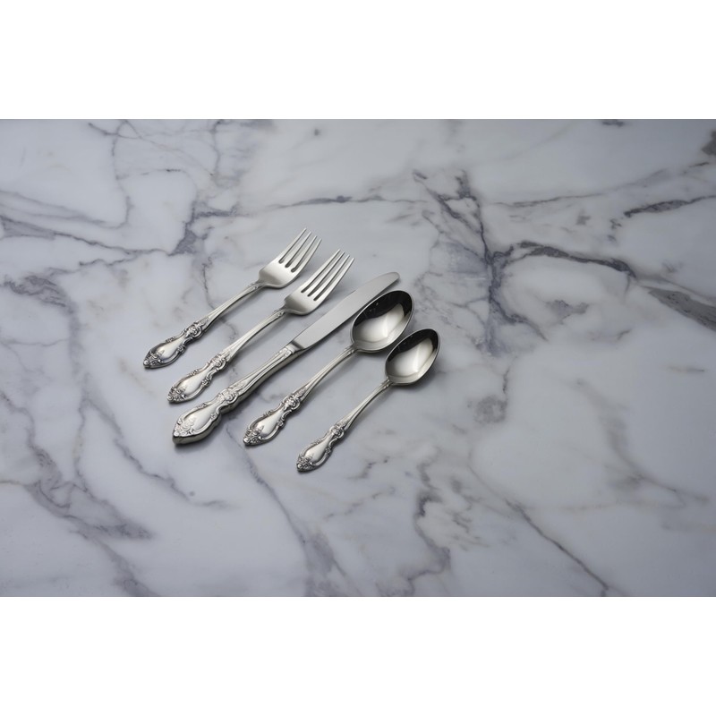 Oneida Silverware Set For 4, Louisiana 20-Piece Fine Flatware Set,