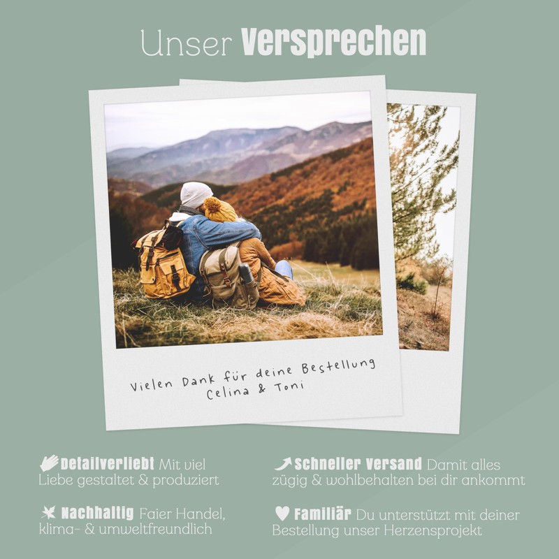 Abenteuernah Personalised Sports Bottle, Stainless Steel Bottle, Insulated Bottle, Customisable