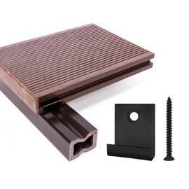 JJWNMLL Composite Decking Clips 30 Pieces - Hidden Starter Mounting Clip with Self-Tapping Screw Made of Stainless Steel DIY Hardware