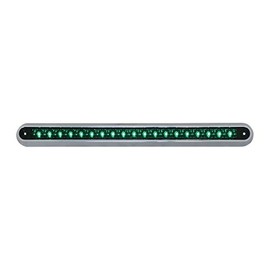 GG Grand General 76293 Green/Green Light Bar (12" 19 LED with Clear Plastic Base Mount)