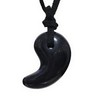 [NeoVenus] Natural Stone Magatama Necklace Blue Gold Stone (1 Piece),