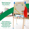 Blue Squid Art Easel for Kids - Dual-Sided Adjustable Wooden