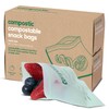 Compostic Home Compostable Resealable Snack Size Bags, Microwave & Freezer