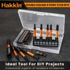 Double Square 8 Point Star Bit Set Hakkin 17Pcs S2