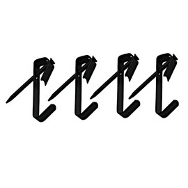 IDEALSV 100 Pack Picture Hanging Hooks with Nails Kits Black Photo Frame Hook