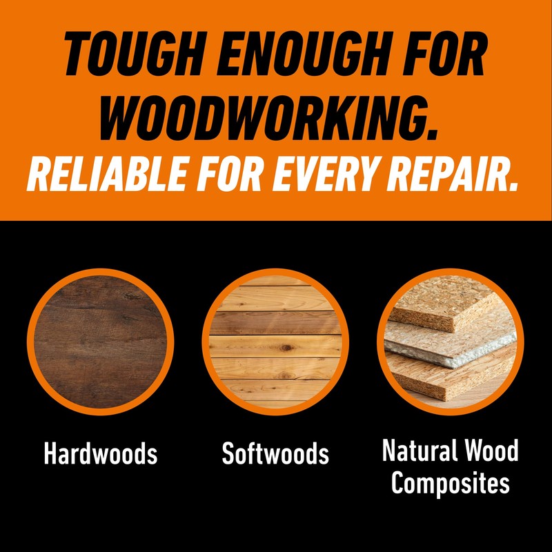 Gorilla Ultimate Waterproof Wood Glue, Natural Wood Color, 18 Ounce