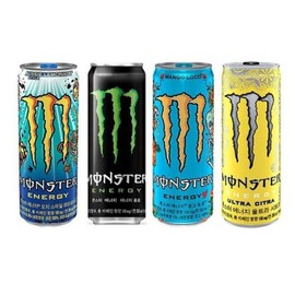 Monster 355ml Lemonade + Green + Mango + Citra 6 cans each, 24 cans in total (31387113) / 몬스터 355ml 레모네이드+그린+망고+시트라 6캔씩 총24캔 (31387113)