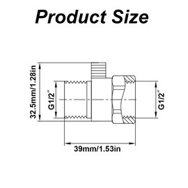 Matte Black Solid Brass Shower Head Shut Off Valve Water Flow Regulator for Shower Head and Handheld Shower Head Chrome Plated for Hose Adapter and Diverter