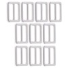 Hapivida Pack of 10 Adjustable Triglides Slides, 25 mm Metal
