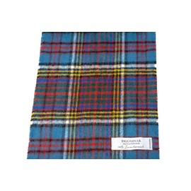 Briomhar Armstrong Tartan Plaid Wool Scottish Scarf - 100% Lambswool Made in Scotland, Perfect Winter Scarf for Cold Weather