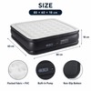 18-Inch Raised Air Mattress for Home & Travel – Flocked