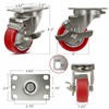 NINOSO 3" Caster Wheels, Stainless Steel Casters Set of 4