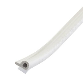 M-D Building Products 02576 7/32 in. x 3/8 in. x 17 ft. White Premium Rubber Window Seal for Small Gaps