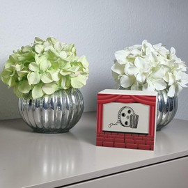Cinema Film Fans Wooden Money Box for Cinema Goers with Cinema Room, Film Roll and Popcorn, Gift for Film Freaks Save for the Next Movies Visit