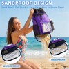 YUHAN PRETTY Mesh Beach Backpack Sandproof Waterproof Drawstring Backpack with