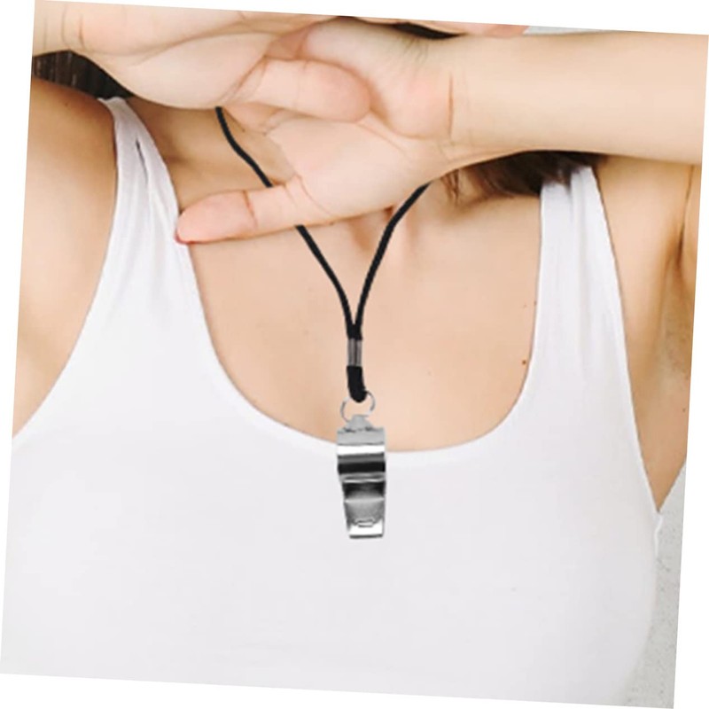 Sosoport Sturdy Metal Whistle Pendant Emergency Survival Tool Referee Whistle