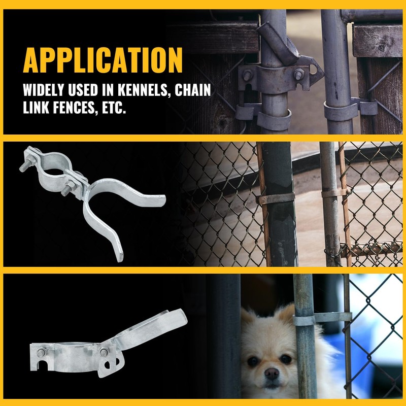 VIVIDA 1-3/8" x 1-7/8" Chain Link Gate Latch, Fence Fork