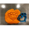 Heart Shape Dog Paw Cookie Cutter