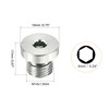 PATIKIL M14*1.5 Internal Hex Head Pipe Fitting Plug, 3 Pack