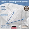 eBeddy Linens European Square Pinch Pleated Pintuck Pillow Shams Set