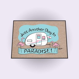 High Cotton Outdoor Mat, Paradise Flamingo