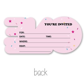Opomzk Watermelon 1st Party Invitations with Envelopes, 20 Set Watermelon One Shaped Invitations One Year Old Birthday Baby Shower Party Invites Supplies Favors, Double-Sided