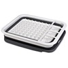 Masirs Pop-Up Collapsible Dish Drying Rack: Convenient Storage, Drains into