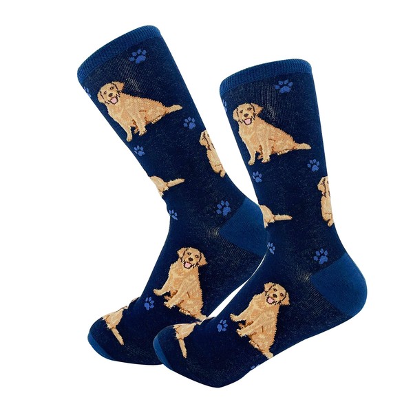 Pet Lover Socks - Fun - All Season - One Size Fits Most - For Women And Men – Dog Gifts (Golden Retriever)
