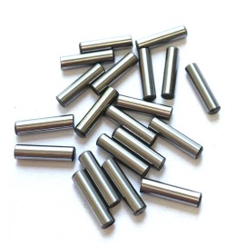 Unbranded 1/8 x 3/8" DOWEL PINS - SET OF 20 - HEAT TREATED ALLOY STEEL - BRIGHT FINISH