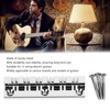 12 String Saddle Tailpiece Metal Chrome Color Saddle Bridge Top