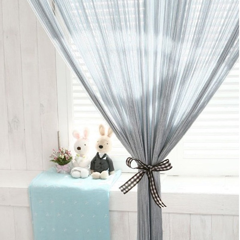 Door String Curtain, Wall Panel Fringe Window Room Divider Blind,