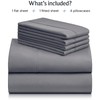 LuxClub 6 PC Full Size Sheet Set Bed Sheets Deep