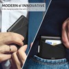 GSOIAX Slim Leather RFID Bifold Wallet for Men with Money