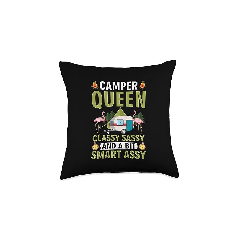 Queen Camping Camper Lover Funny Apparel Camper Queen Elegant Cheeky