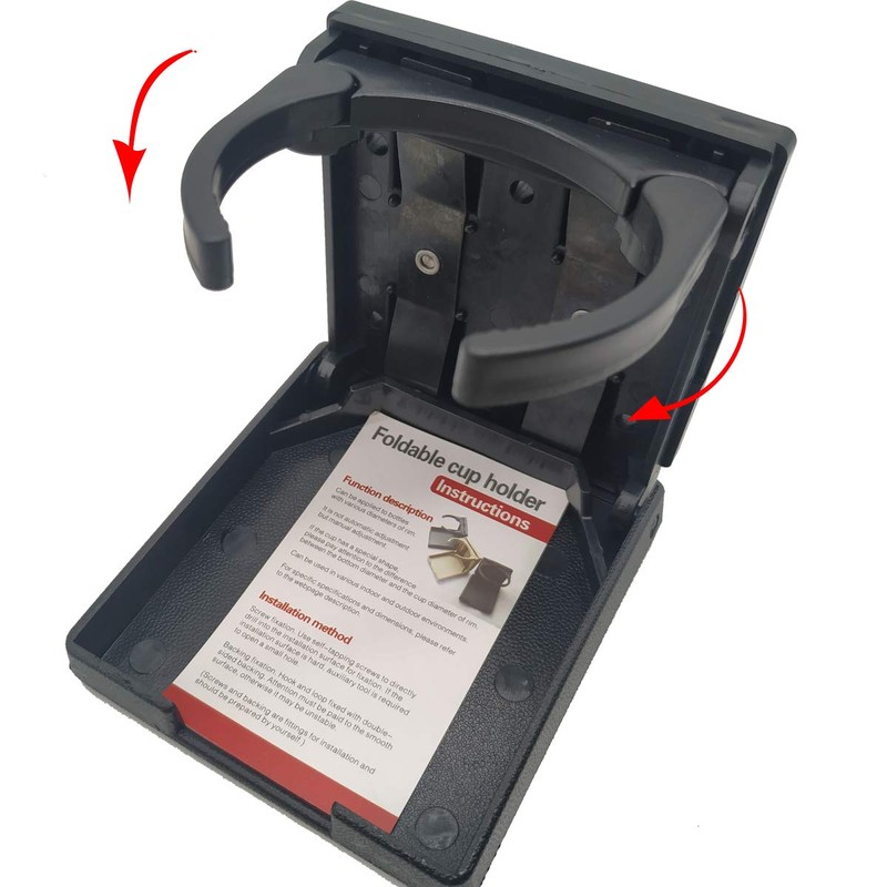 LUFOX 2PCS Adjustable Folding Drink Holder with Screws/Adjustable Cup Holder