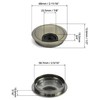 QWORK® 2 Pcs Desk Cable Grommet 60mm 2.4inch Zinc Alloy